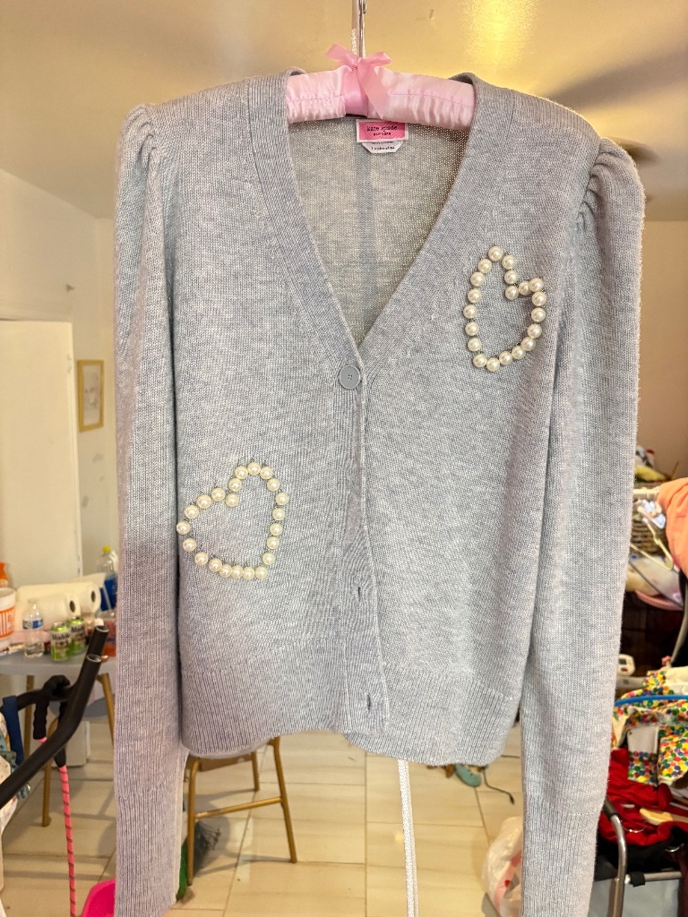 Kate spade heart cardigan